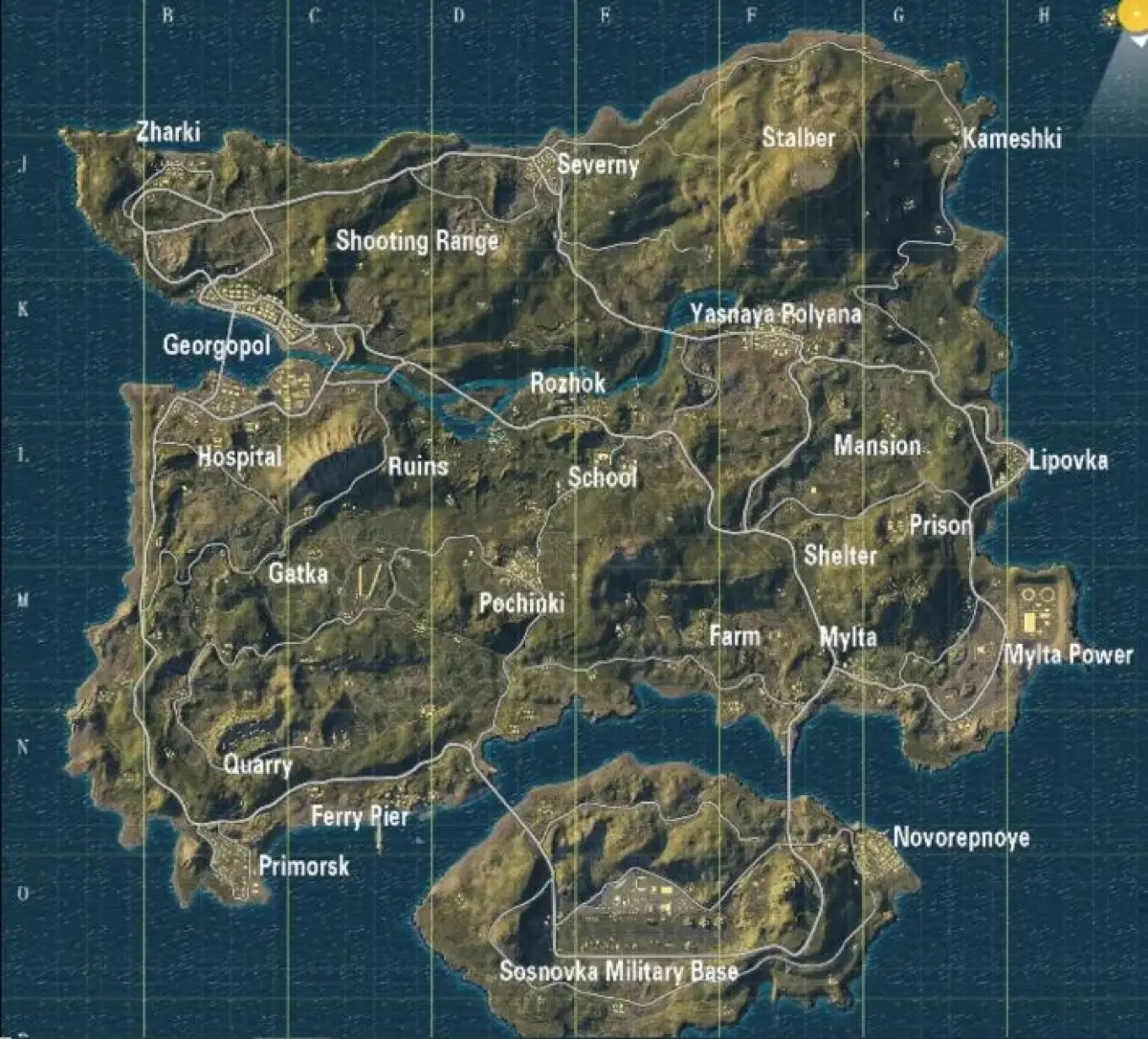Erangel Map